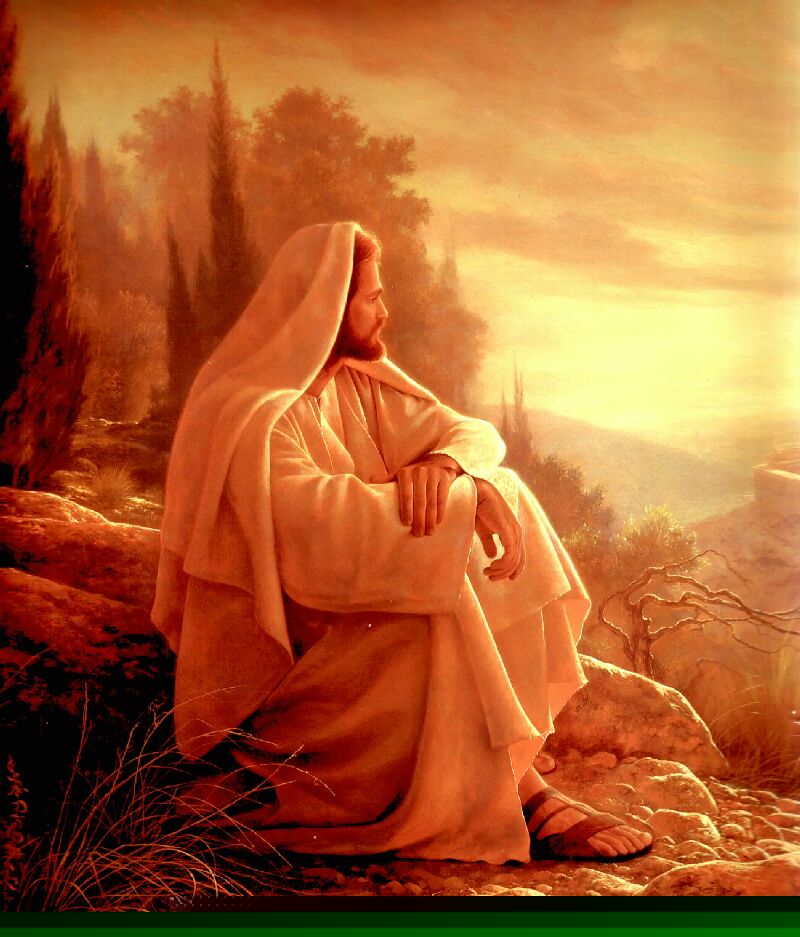 Jesus looking at Jerusalem