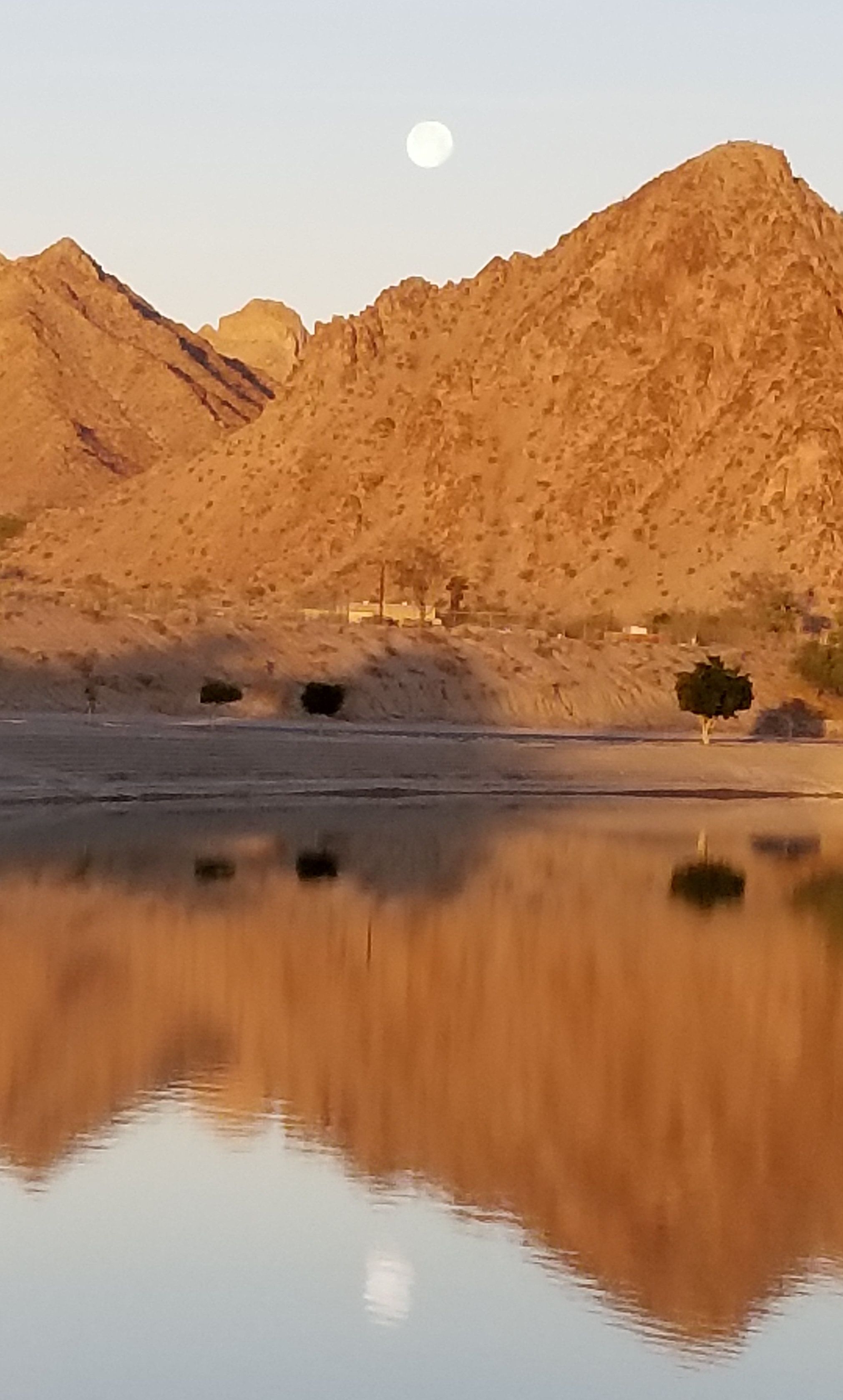 Moon over Lake Cahuilla